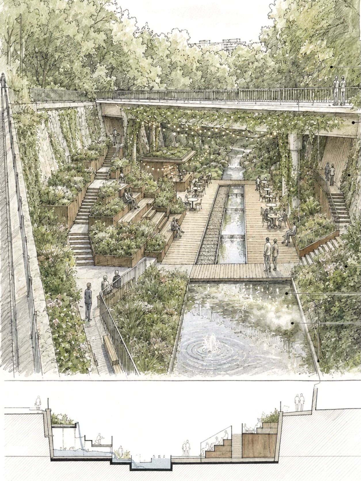 Ancienne Petite Ceinture, Parc des buttes Chaumont, Paris, France, Projet, 2026