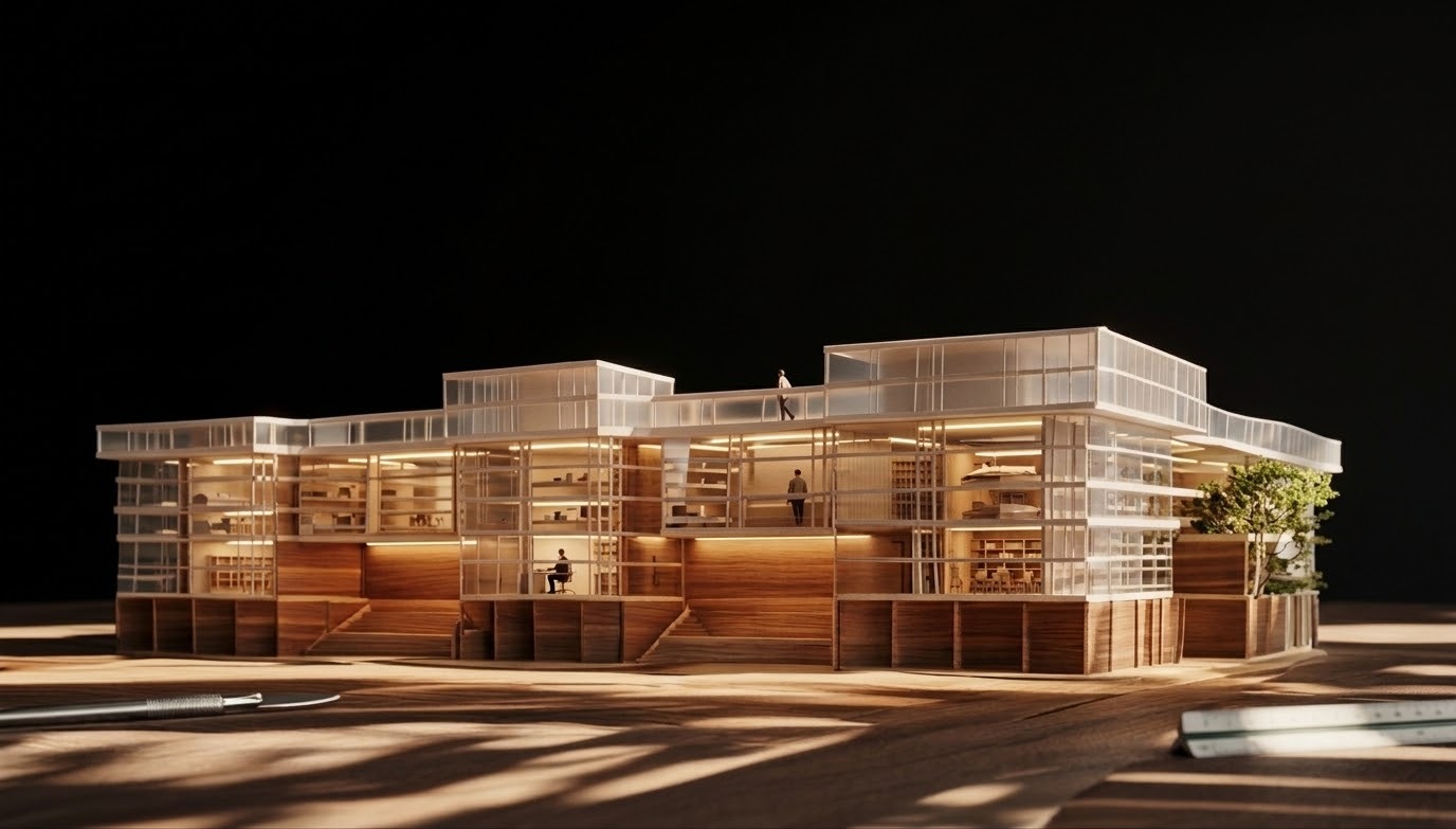 Housing & Commercial, Bordeaux, France, 2024, Project. Archi-Services / Fhf
